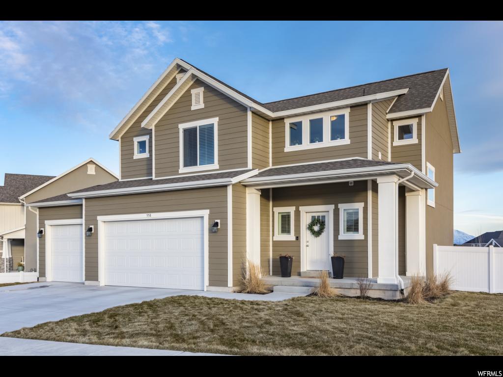 558 N KERN AVE W Saratoga Springs, Utah Price Just reduced for quick sale- This adorable 4 bed, 2.5 bath, 2 story home was built in 2016 and finished to be a true show stopper. With tasteful and current finishes found throughout the home, from the full Silestone Quartz countertops, to the custom built in wood shelving--made special to match the kitchen table and wood floors--this open layout design home is sure to please even the most discriminating of buyers. With 4 spacious bedrooms and laundry all on the 2nd floor it leaves your main floor open to entertaining. Step outside into your shaded back yard for an evening BBQ or just roast some marshmellows in the built in fire-pit on the back patio and know you just saved yourself thousands and you don't have to spend all summer putting in a yard! The easy access of this property is better than almost any in Saratoga Springs with close access to schools, grocery, I-15 and best of all the amazing Neptune Park. This beautiful home in a highly sought after community will go fast.