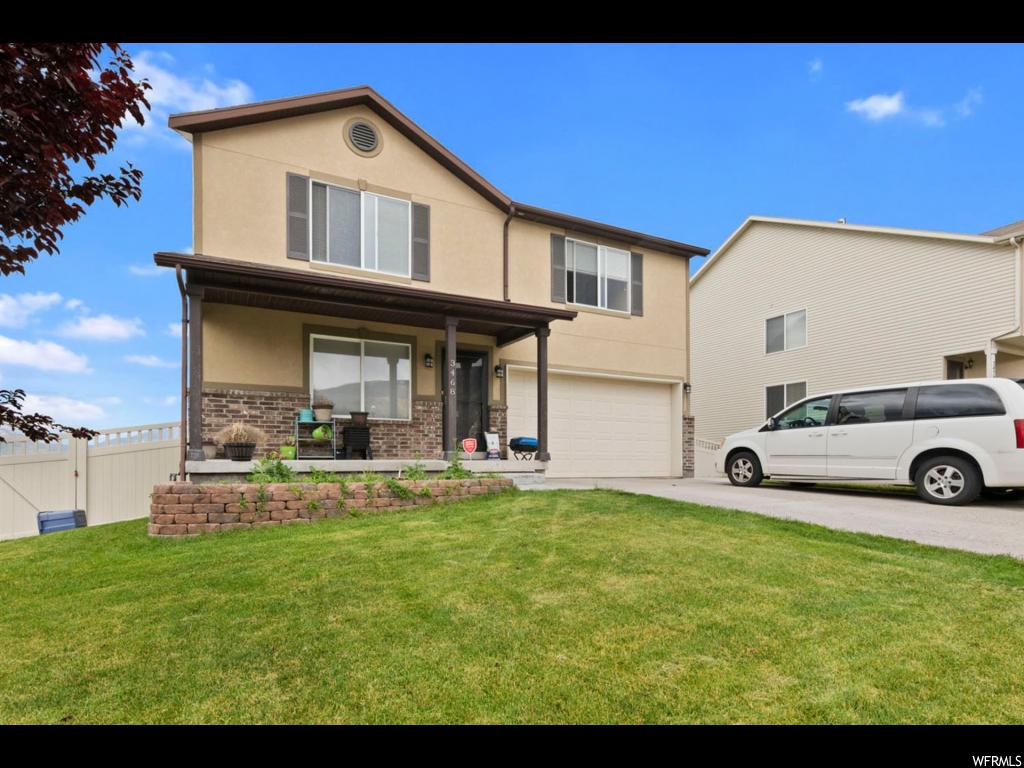3468 HAWK DR Saratoga Springs, Utah Stunning views, several large gathering areas for entertaining. Walk into a beautiful kitchen with granite countertops. Total square feet 4284 WOW! This is a fantastic home to grow in, you could not ask for more, Every. Single. Closet. in this home is a walk through. The master has a jaw-dropping on suite with a separate tub. Basement is large walkout and can be rental investment. Carpets have just been replaced as of 9/17/2019Square footage figures are provided as a courtesy estimate only. Buyer is advised to obtain an independent measurement.