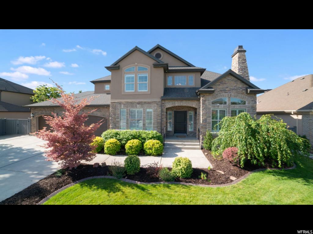 1382 E 550 N Lehi, Utah Amazing open floor plan! Lots of room, extra-large gourmet kitchen with updated solid surface countertops, spacious island with 2nd sink, double Wolf Wall Ovens, and Sub-Zero fridge. Formal dining room. Lots of upgrades including Smart Home technology throughout. Large master suite with separate sinks and a large jetted tub! 4 car insulated and heated garage for vehicles, toys, or workshop and 8 foot metal shelves. Additional RV or boat parking is gated on the side of the house. Beautifully manicured yard. Incredible mountain views. Enjoy living in this wonderful quiet neighborhood near lots of restaurants and shopping, just minutes to I-15. Most of the basement framing and electrical are done, ready for sheetrock and carpet!