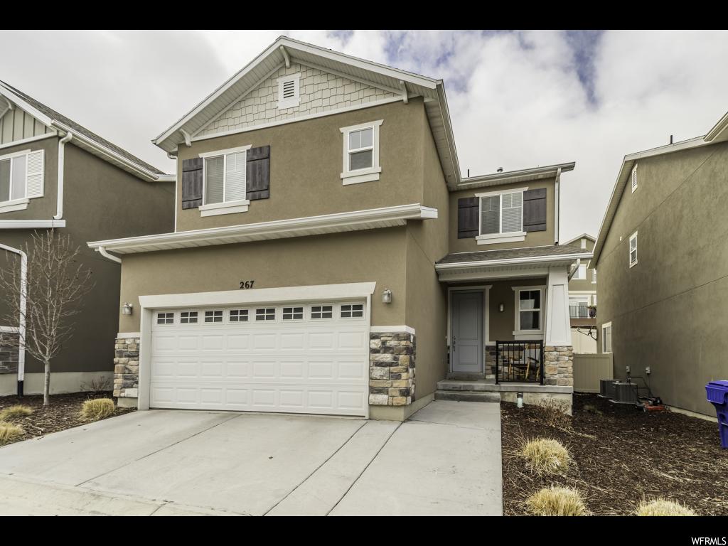 267 W WILLOW CREEK DR DR Saratoga Springs, Utah Don't miss out on this beautiful Saratoga Springs home. Some of its attractive features are high ceilings, a beautiful kitchen, an incredible back yard with new grass, sprinkler system, and a stone layout that invites people outside to enjoy the stellar surroundings. The stunning views of Utah Lake and the mountains will make you love to call this your home. There is even a wonderful park just a few doors down! Square footage figures are provided as a courtesy estimate only and were obtained from the Utah County Recorder's Office. Buyer is advised to obtain an independent measurement.