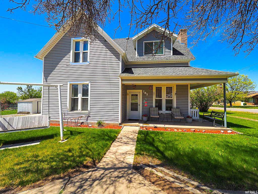 285 200 E N Fairview, Utah Virtual tour available! This well-maintained Dream Home is located on a corner lot in a quiet town with the best neighbors you'll ever meet! This home has double-pane windows throughout, and boasts LOTS of storage space, including a storage shed and a room under the garage for cold storage. There is an extra room on the main level that would make a perfect home office! Located 20 minutes from fishing, hiking, camping, hunting, and snowmobiling! This is where you can live the good life! OPEN HOUSE SATURDAY MAY 16TH 10:00 AM - 2:00 PM! Square footage figures are provided as a courtesy estimate only and were obtained from County Records . Buyer is advised to obtain an independent measurement.