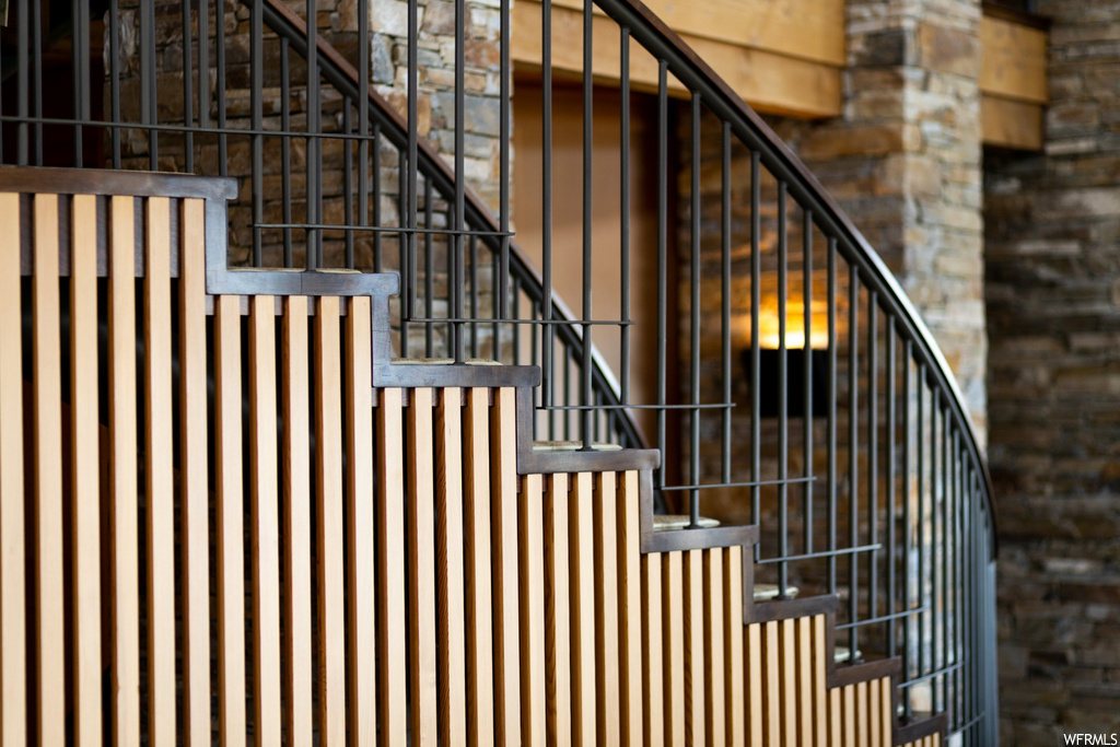 view of stairway
