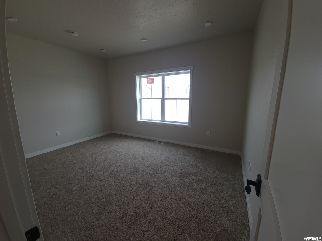 Spare room with carpet and natural light