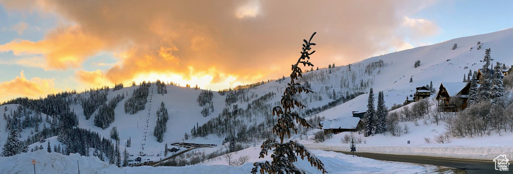 View of mountain background