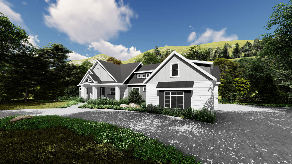 view of modern farmhouse style home