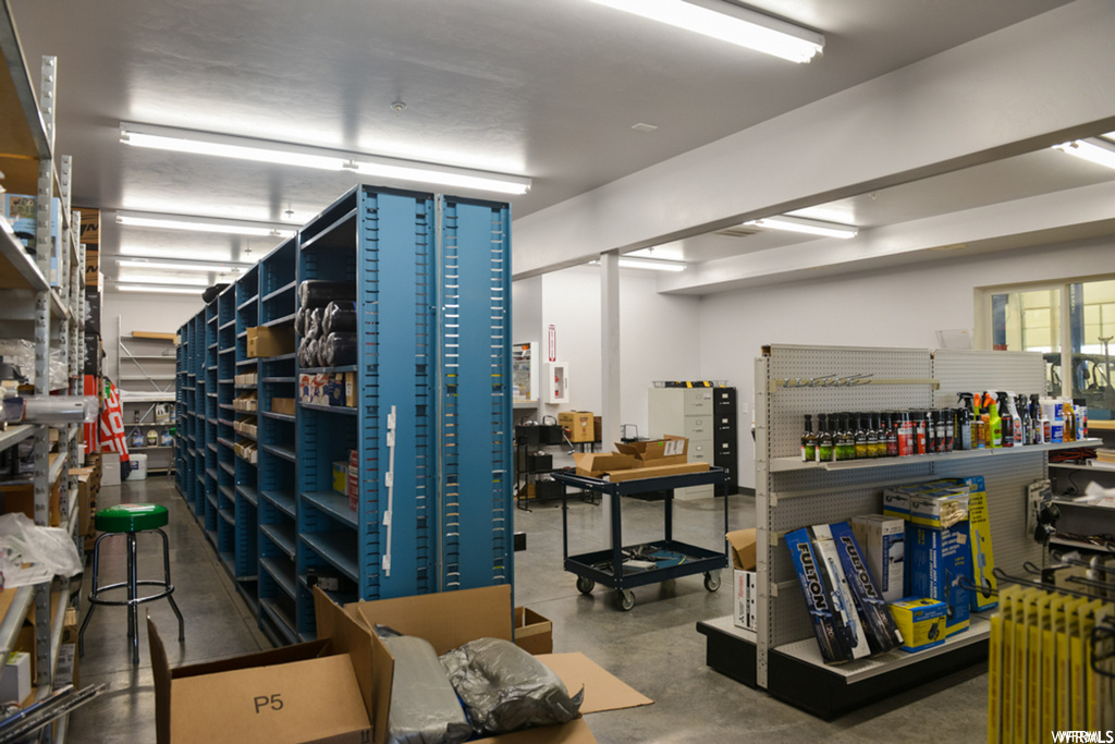 view of storage room