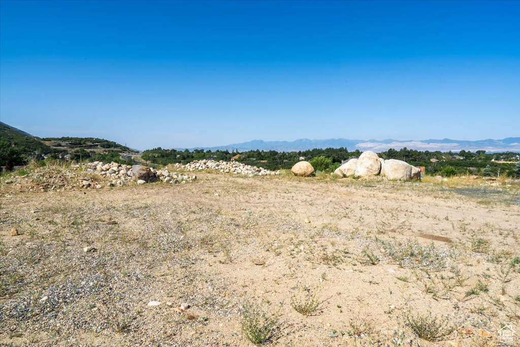 View of mountain background
