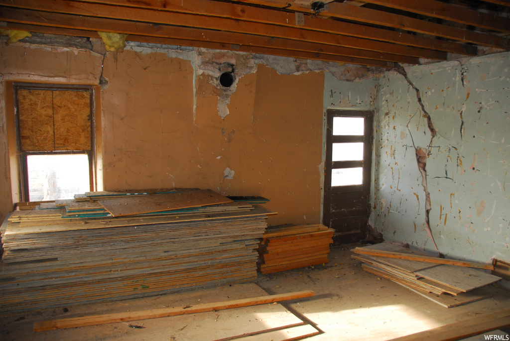 miscellaneous room featuring natural light