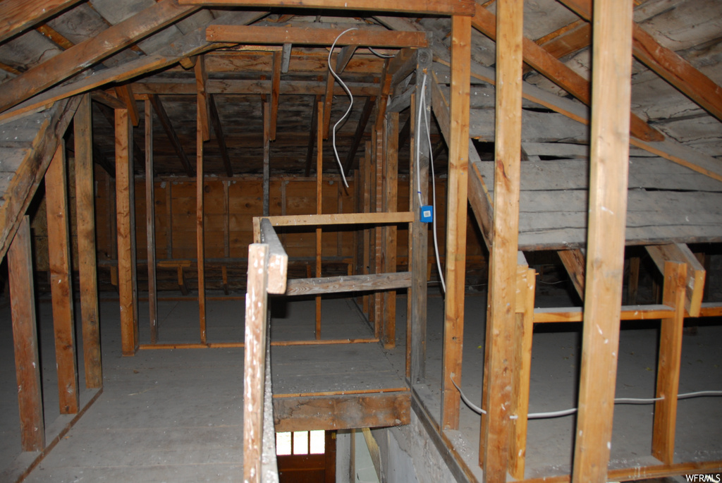 view of attic