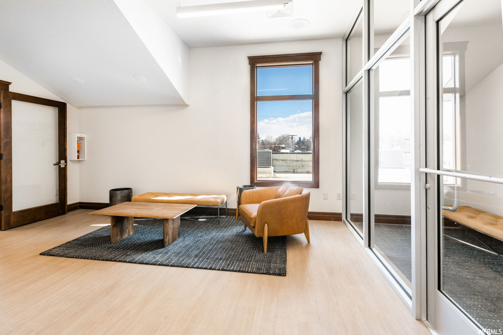 sitting room with natural light