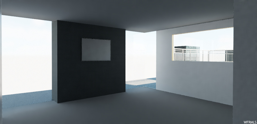 empty room featuring natural light
