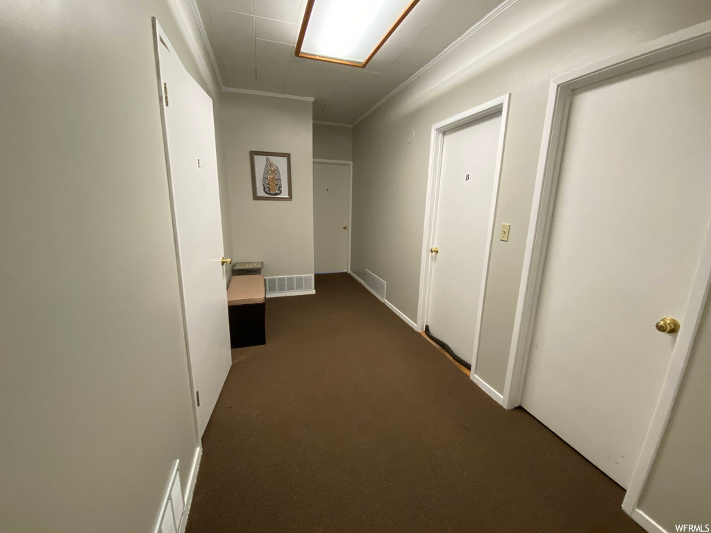 corridor with carpet