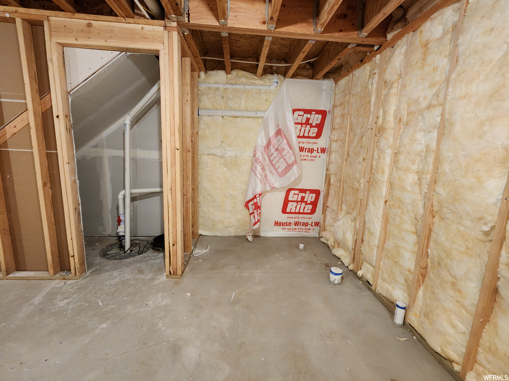 view of basement