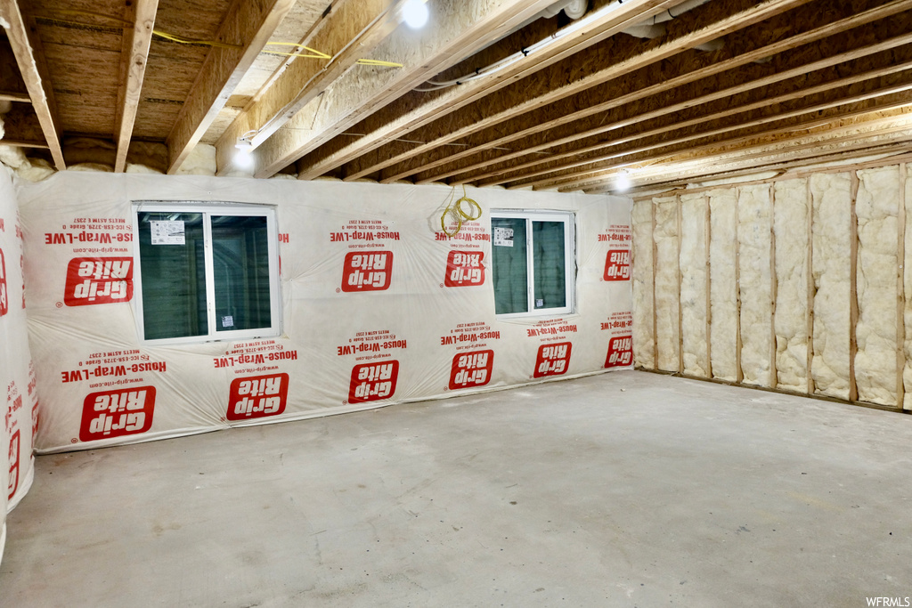 view of basement