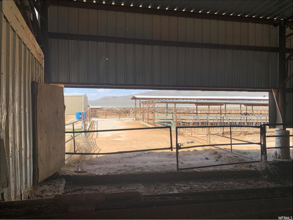 view of horse barn