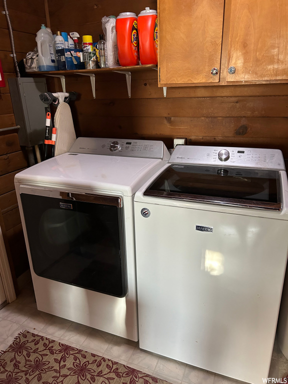 laundry area featuring separate washer and dryer