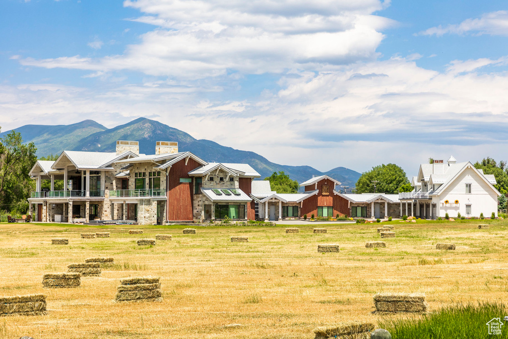 View of mountain background