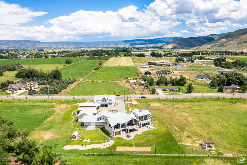 View of rural area featuring a mountainous background