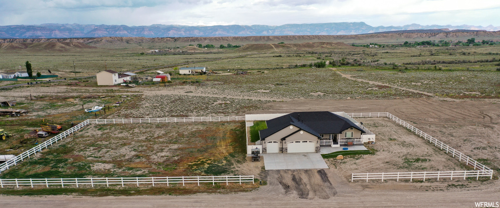 Birds eye view of property