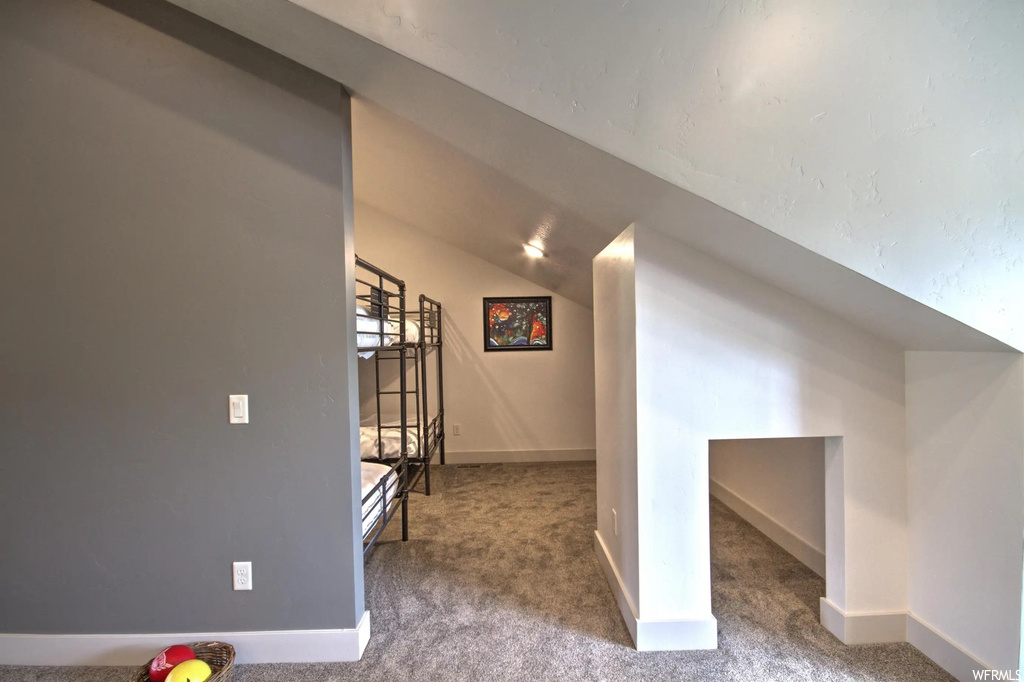 Additional living space with carpet