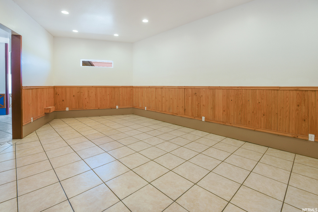 View of tiled empty room