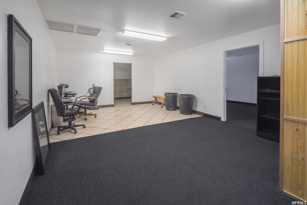 View of carpeted office