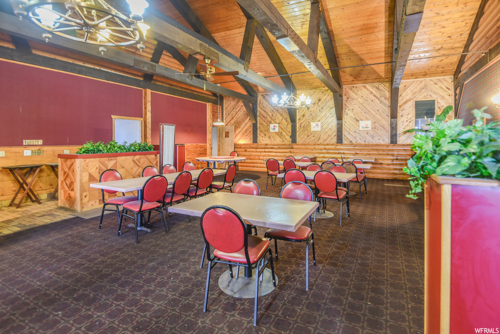 View of dining room