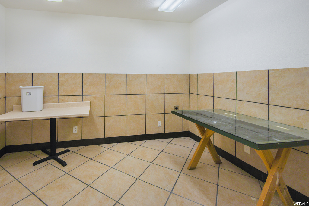 Interior space featuring sink