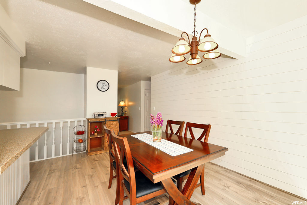 Dining room with hardwood floors