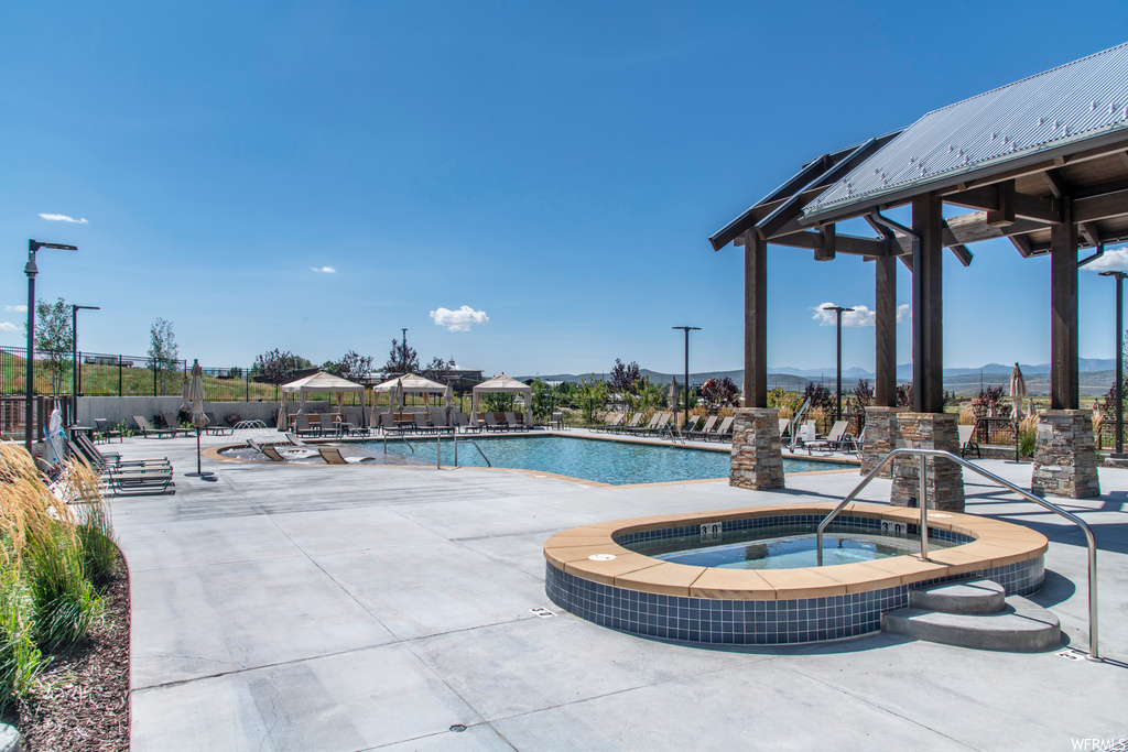 View of pool