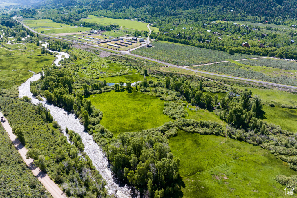 Bird's eye view with a rural view