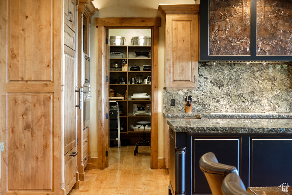 Interior space featuring light wood finished floors