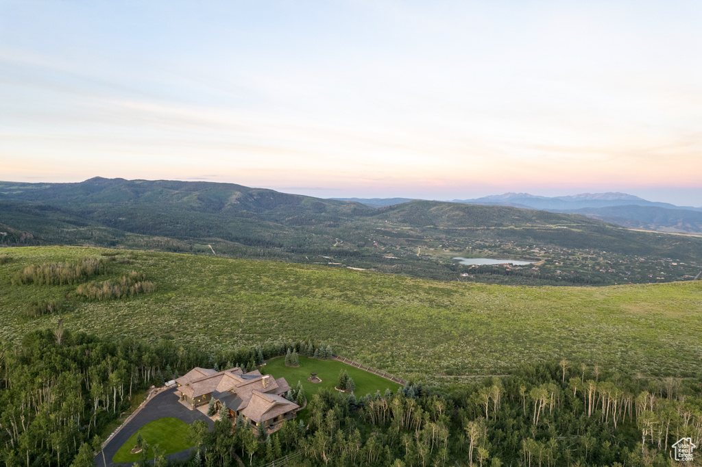 View of mountain feature featuring a rural view