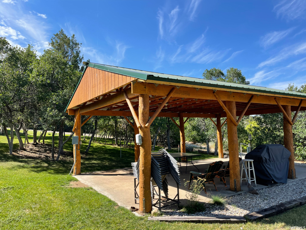 View of nearby features featuring a pergola