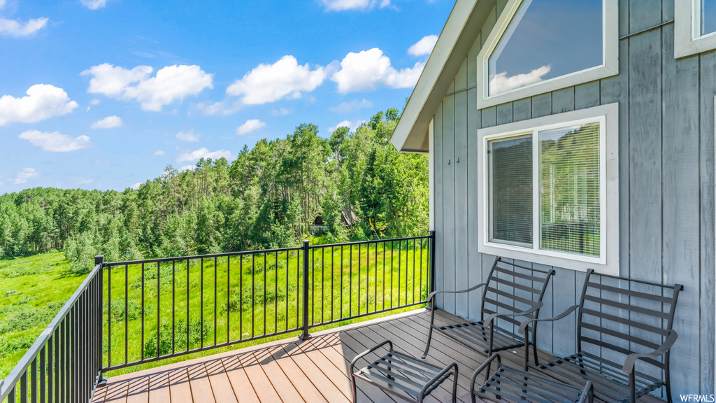 Deck with a yard