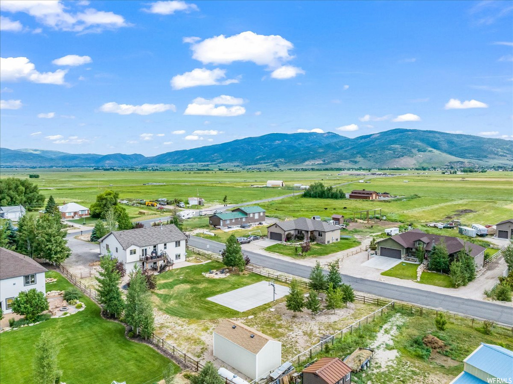 Birds eye view of property