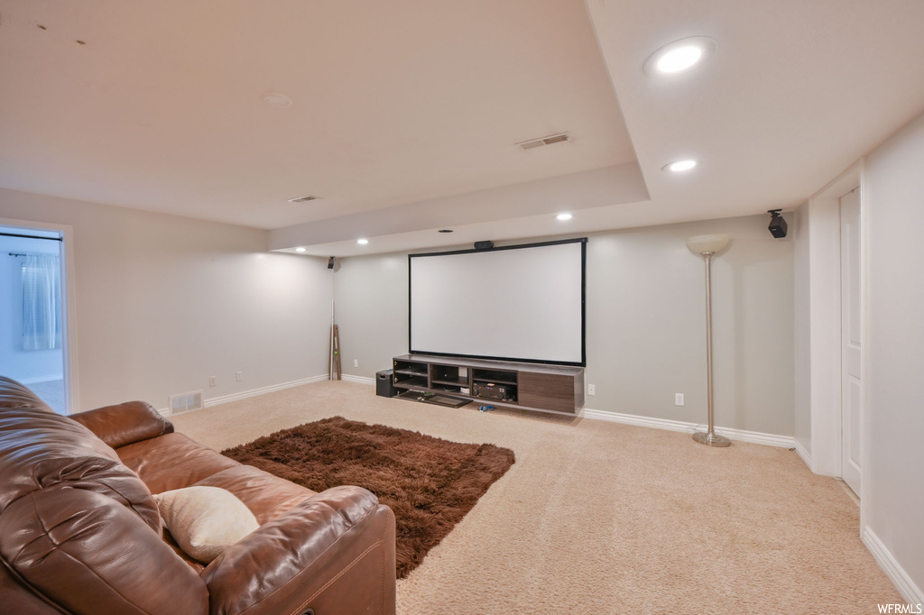 View of carpeted cinema