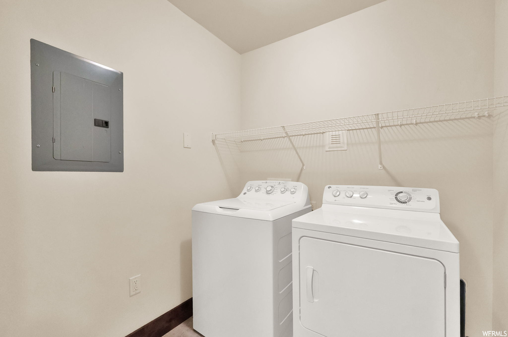 Laundry area with washer and dryer