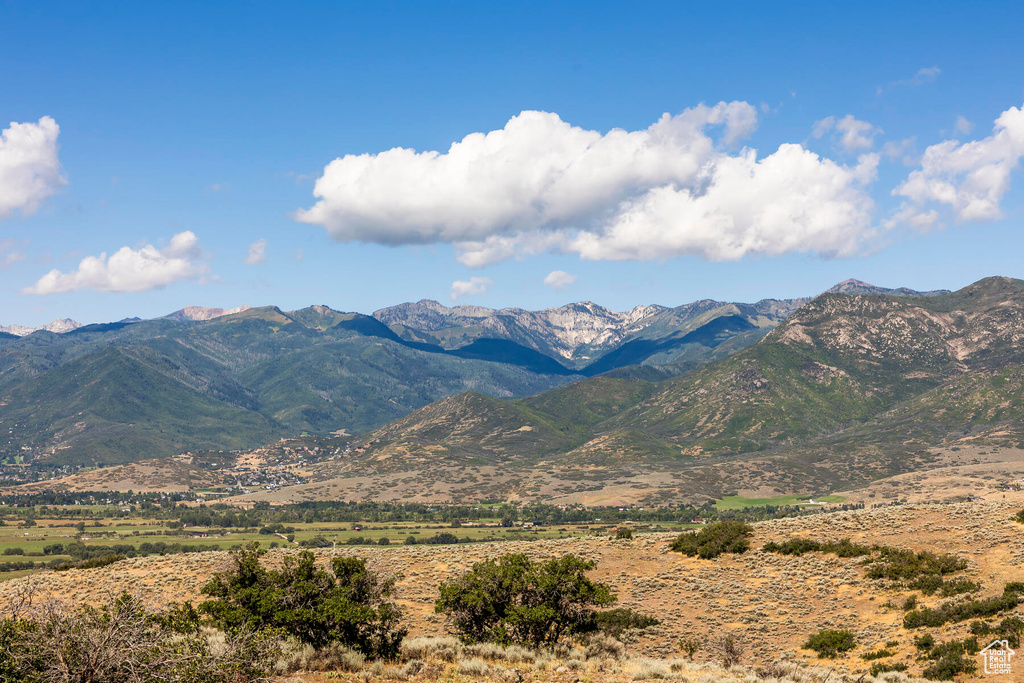 Mountain view with a rural view