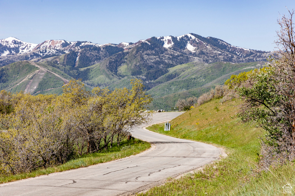 View of mountain background