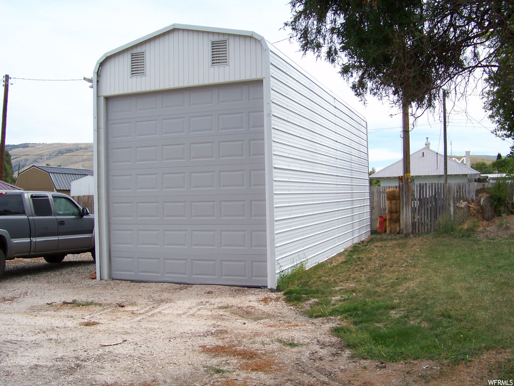 Garage with garage