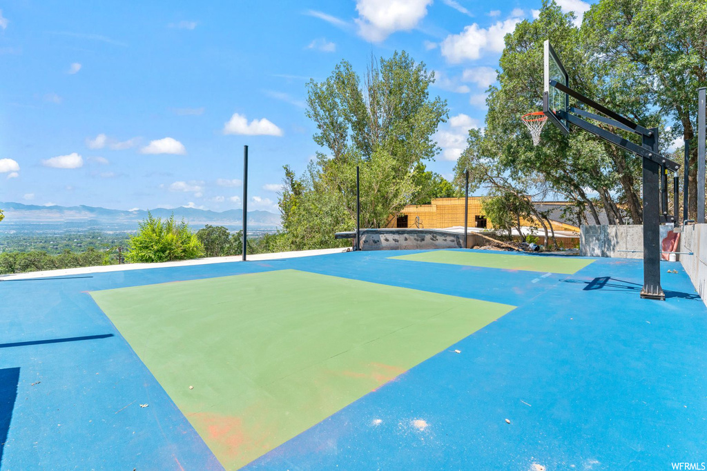 View of basketball court