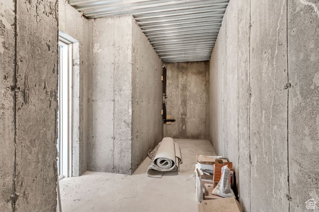 Misc room with concrete floors