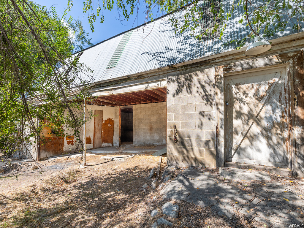 View of back of property