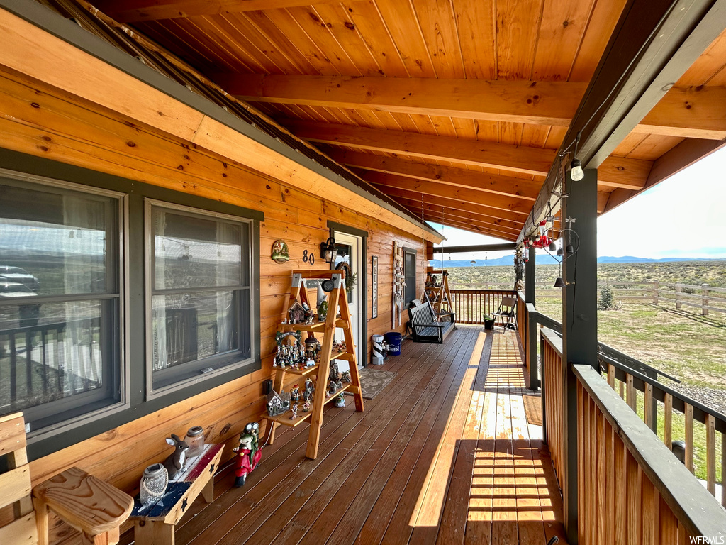 View of deck