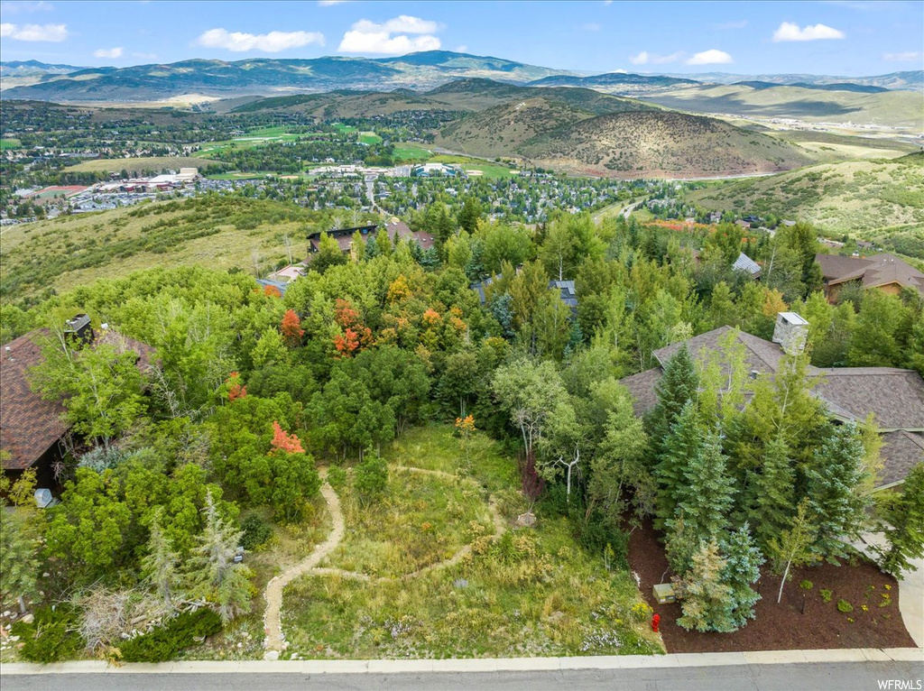 Birds eye view of property