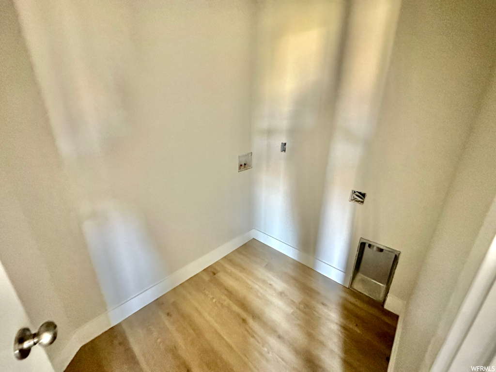 Stairway with hardwood flooring