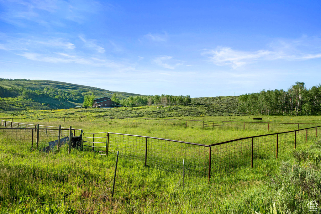 View of yard featuring a rural view