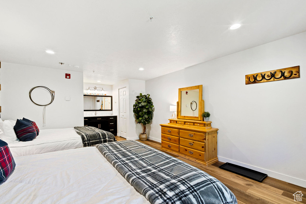 Bedroom featuring hardwood / wood-style floors
