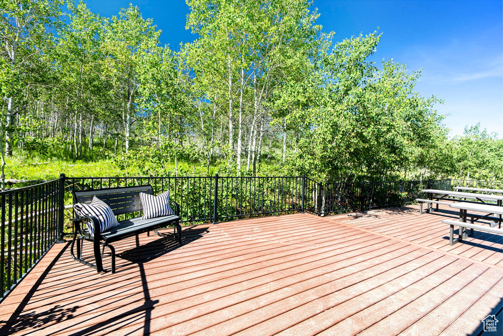 View of deck